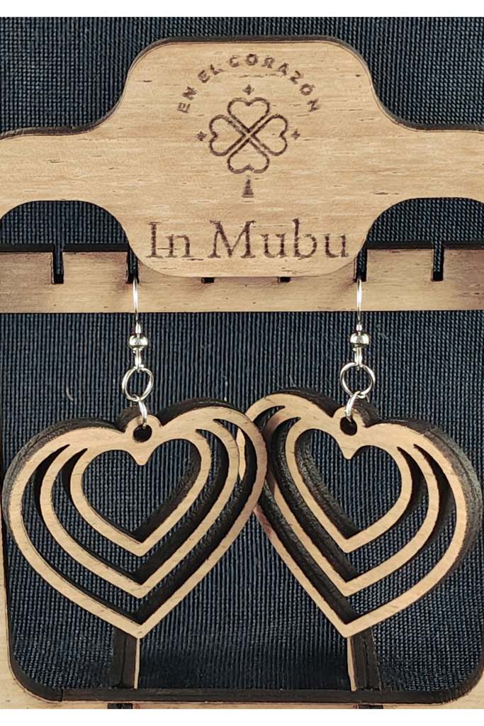 Corazones de chico a grande.